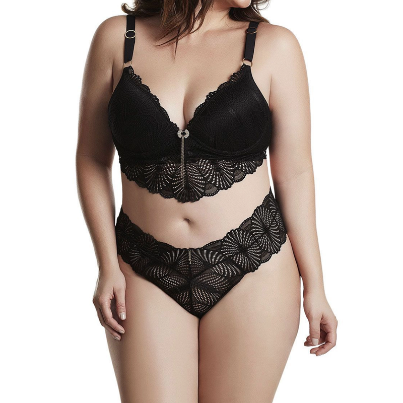 Conjunto Hannah Rendado Plus Size