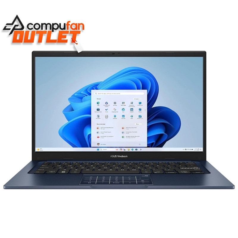 OUTLET - Notebook Asus Vivobook X1404 Intel Core I5 8gb Ram Ssd 256gb Azul
