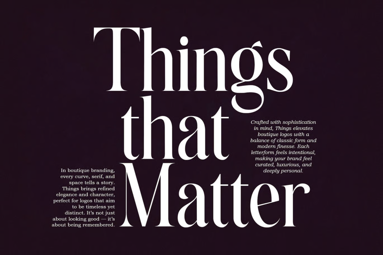 Things Modern Serif Font – Elegant Family Typeface