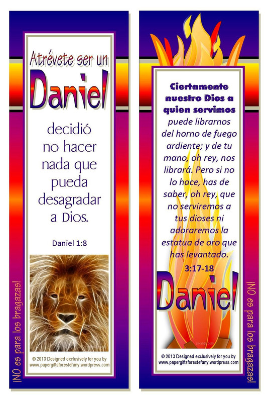 PGFE SPANISH Daniel bookmark 4X6