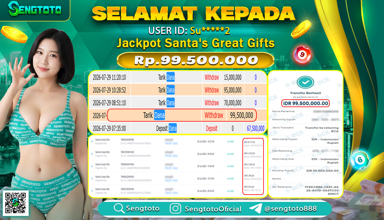 BUKTI PEMBAYARAN SLOT SANTA GREAT GIFTS