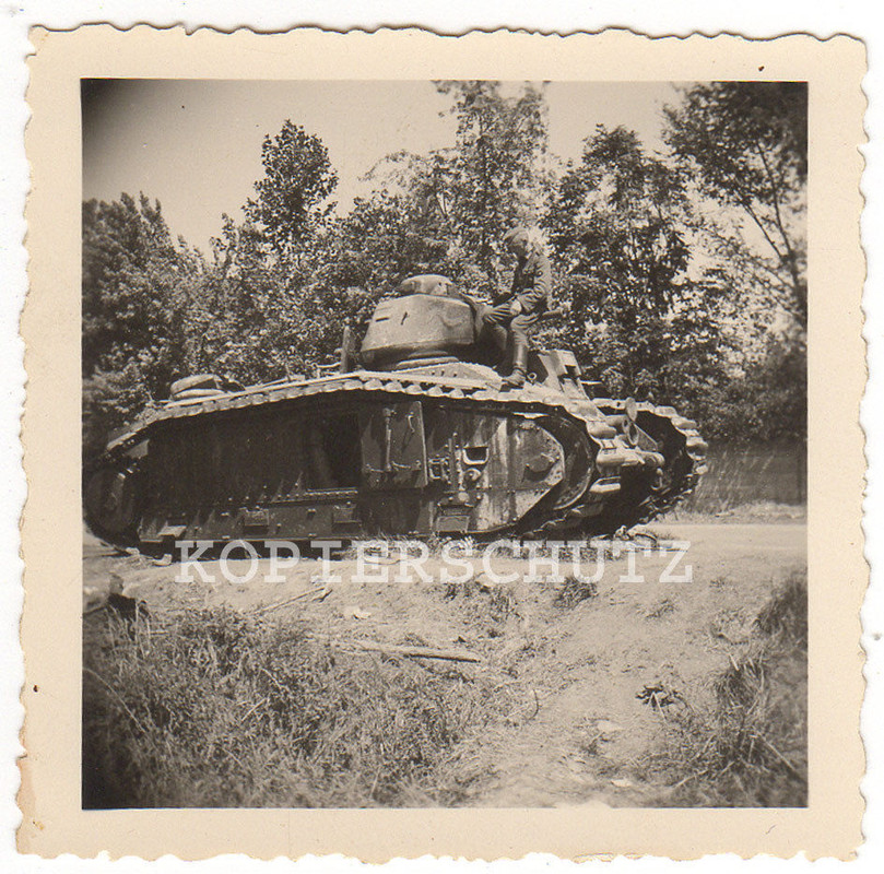 Original Foto französischer Panzer Juni 1940 2.W