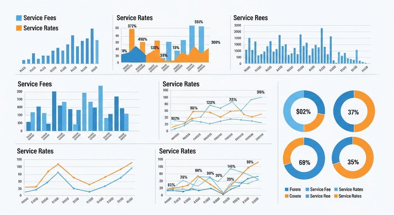 Графики и диаграммы сервисных сборов