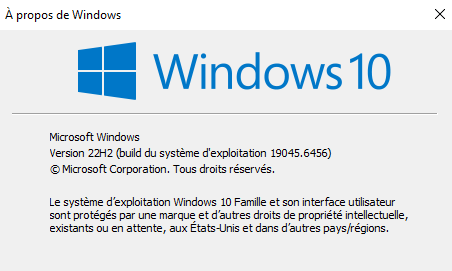 Capture d écran version actuelle W 10 2025 11 10 150846