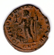 Nummus de Licinio I. IOVI CONSERVATORI AVGG. Júpiter estante a izq. - águila. Antioch. Smg-1451b