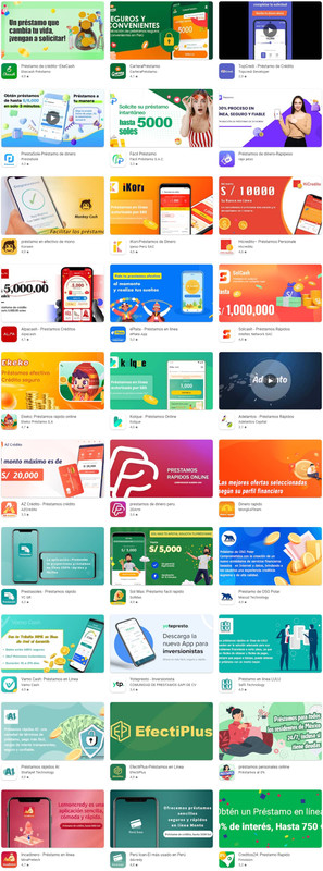 Aplicaciones para préstamos en Perú