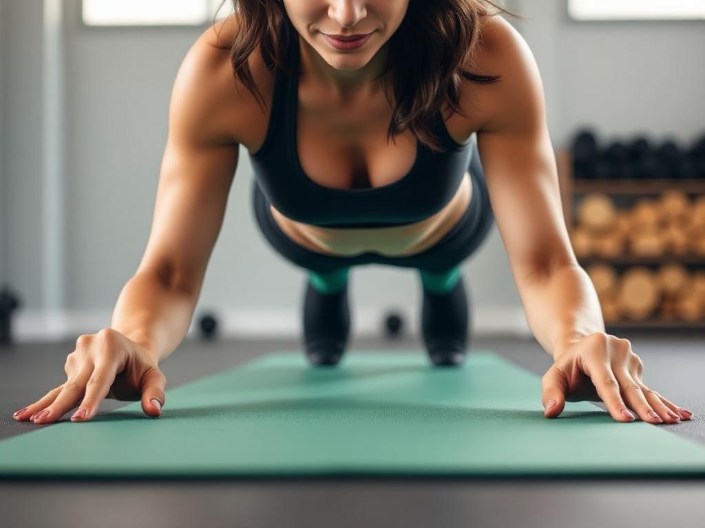 Lower your body proper into a push-up