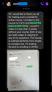 Student Testimonial