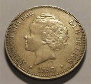 5 Pesetas, 1893, PGL - Alfonso XIII IMG-20201117-123337