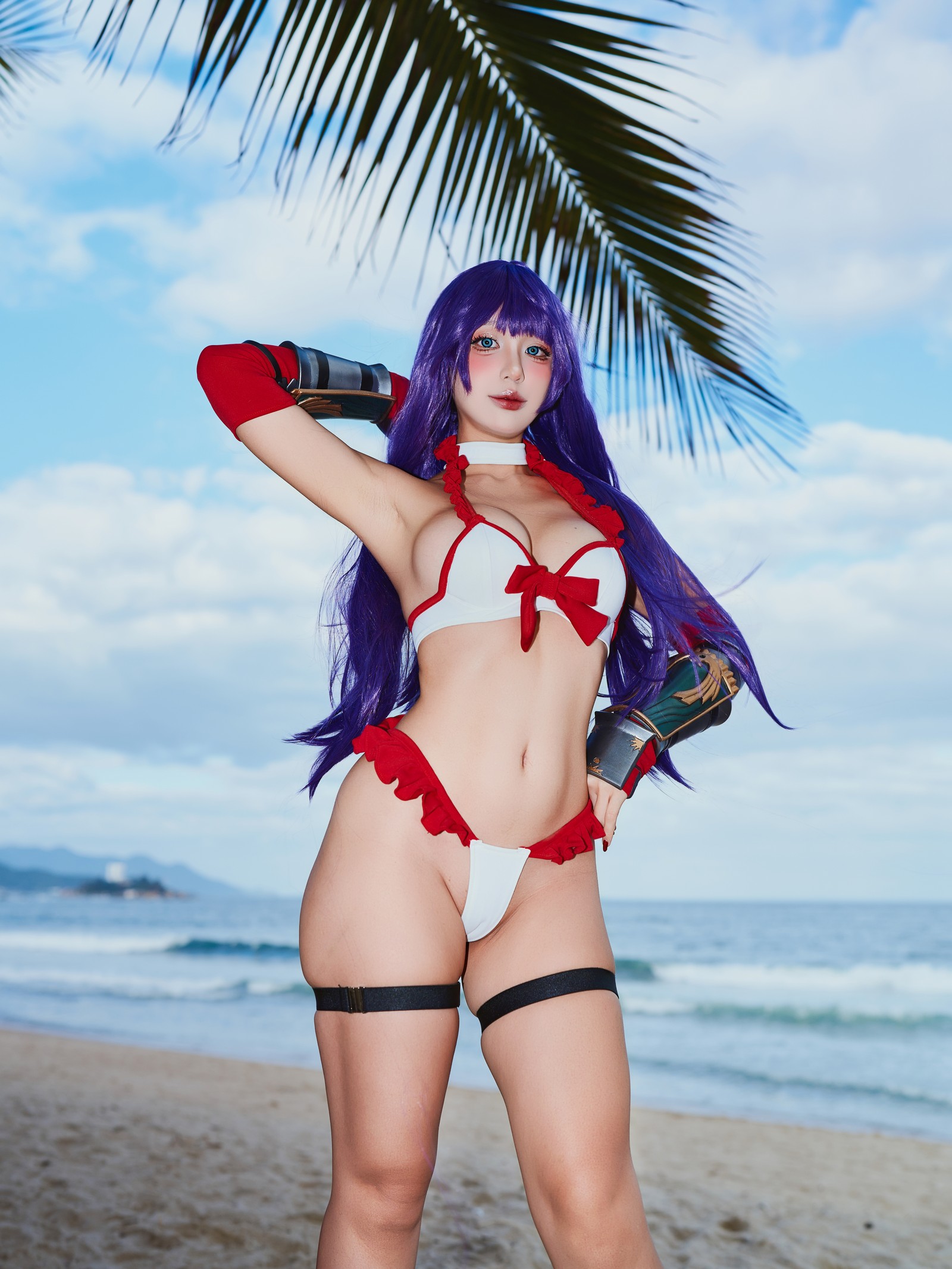 Puy Puy – 玛尔达 Martha Summer Cosplay 写真视频（96P+3V-4.56GB）FGO插图3