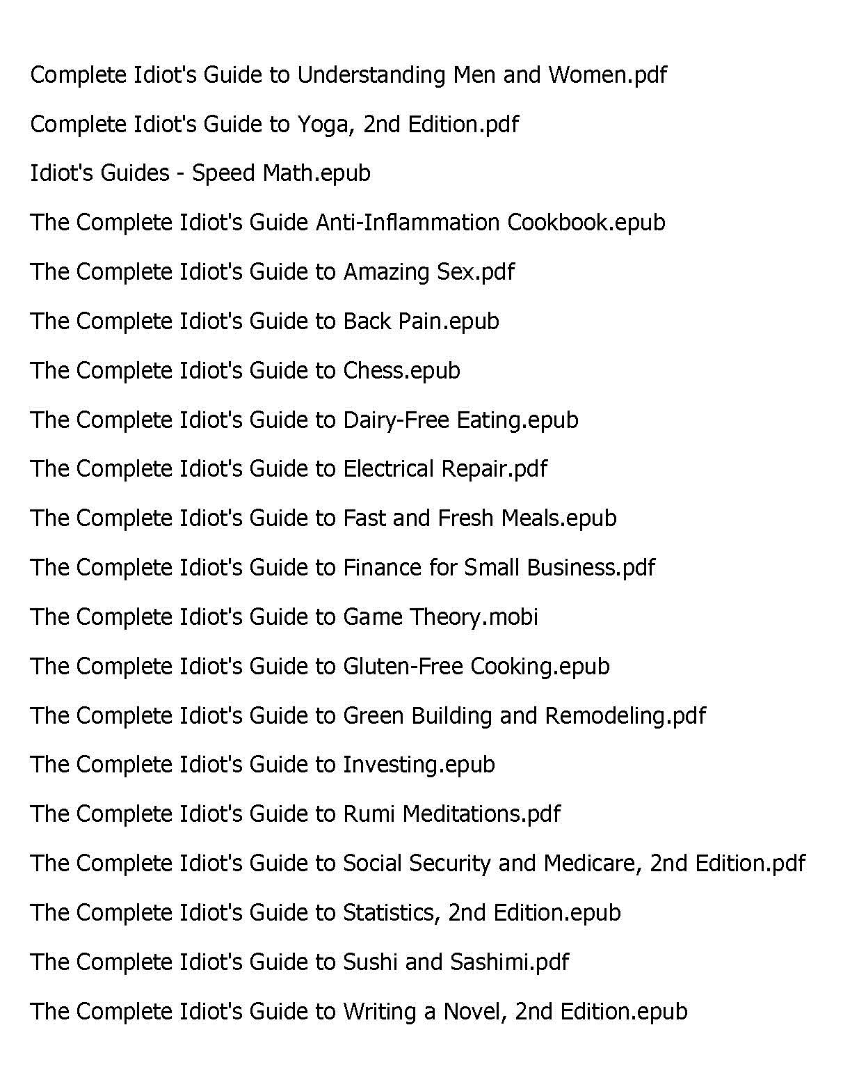 20 Complete Idiot's Guide Books Collection Pack 3