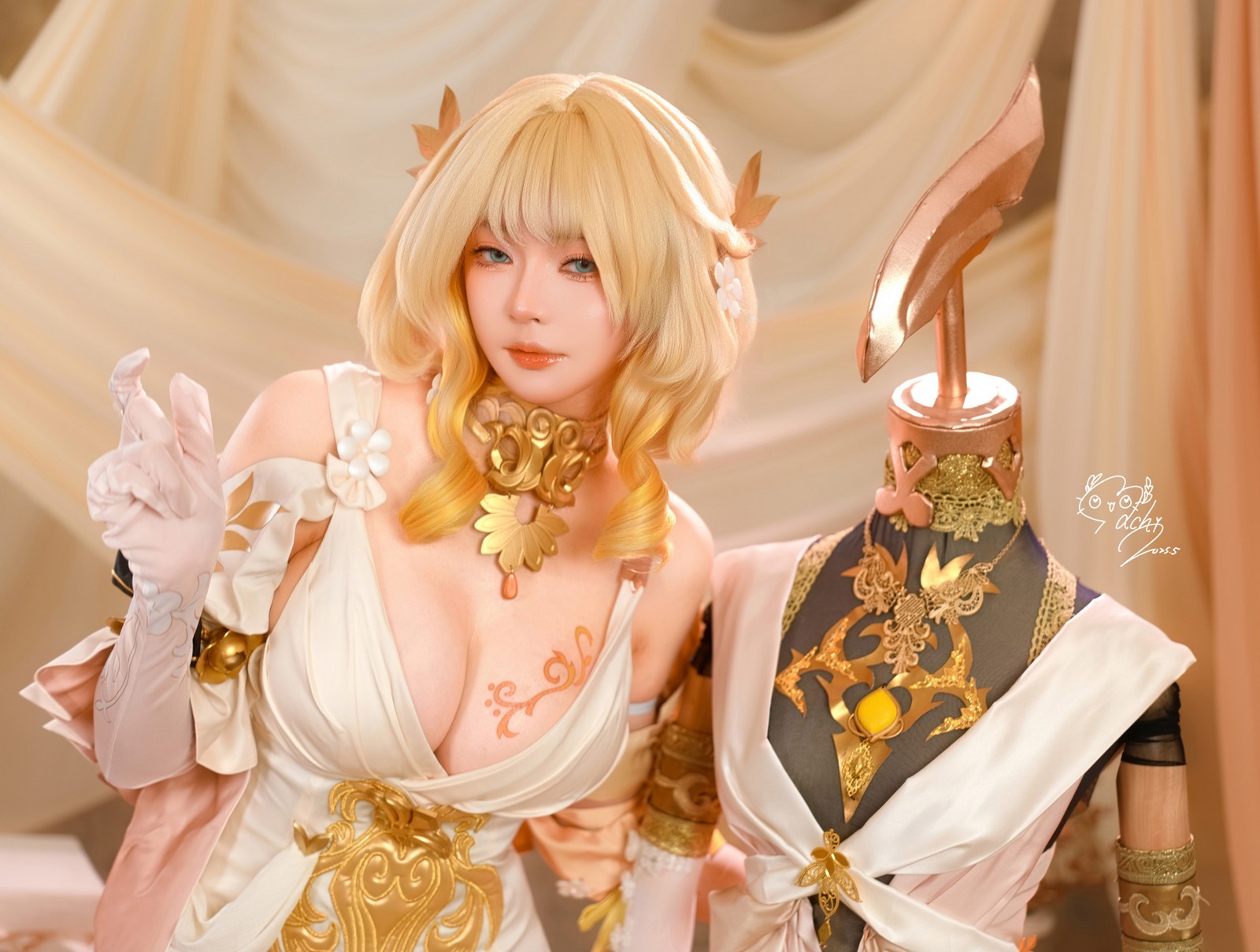 Machi马吉 Aglaea 角色写真集｜高质量Cosplay高清图包（106P-173.3M）插图9