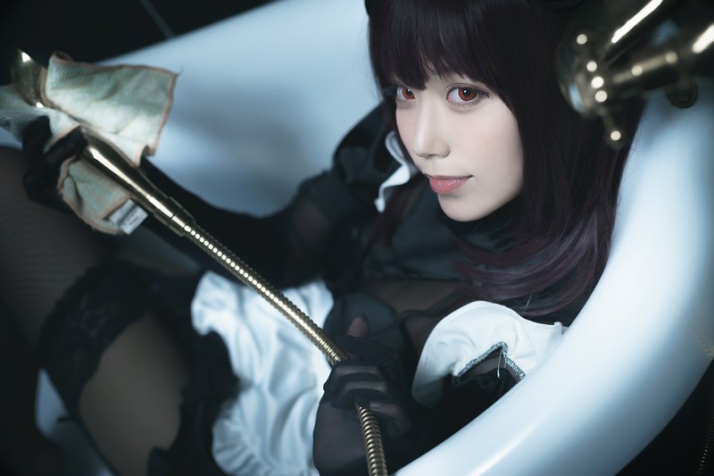 切切Celia 斯卡哈女仆 Scathach Cosplay Fate Grand Order 写真 14P插图3