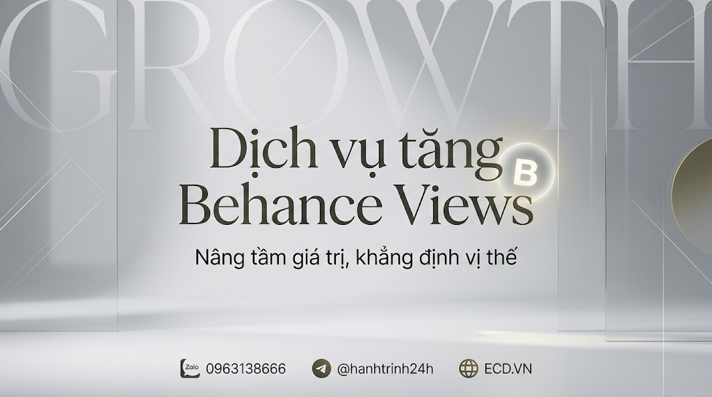 dịch vụ tăng behance views pro adobe behance