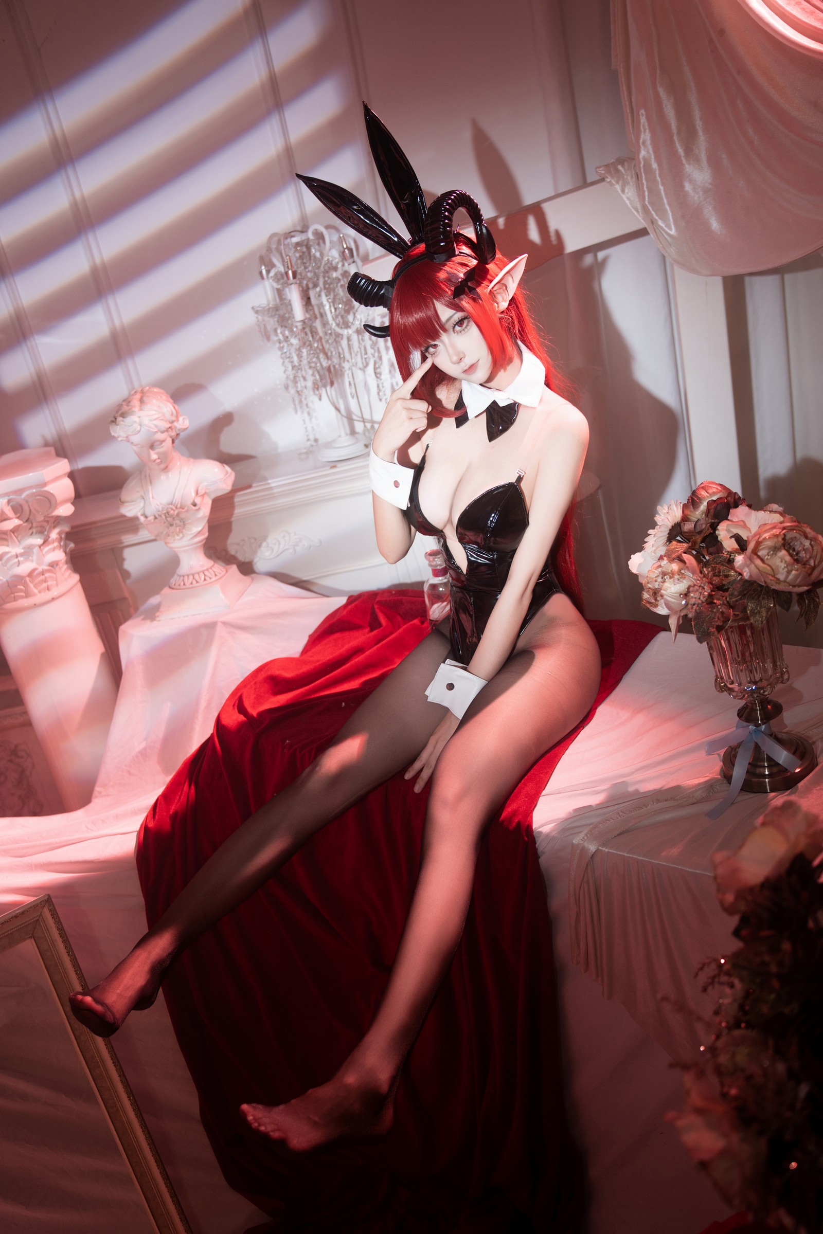 Seya-狮砸 – 25年01月限定 狂三旗袍 Cos 高清写真 2（12P-133.8MB）插图3