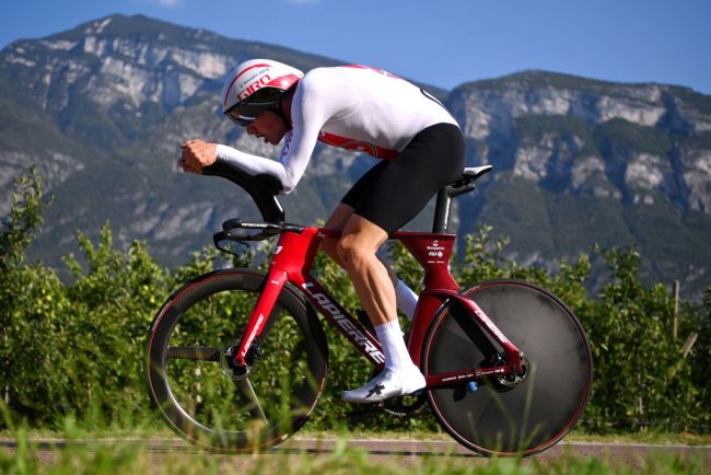 Stefan Kung oro nella prova in linea a cronometro ai Campionati Europei in Trentino (foto: Getty Images)