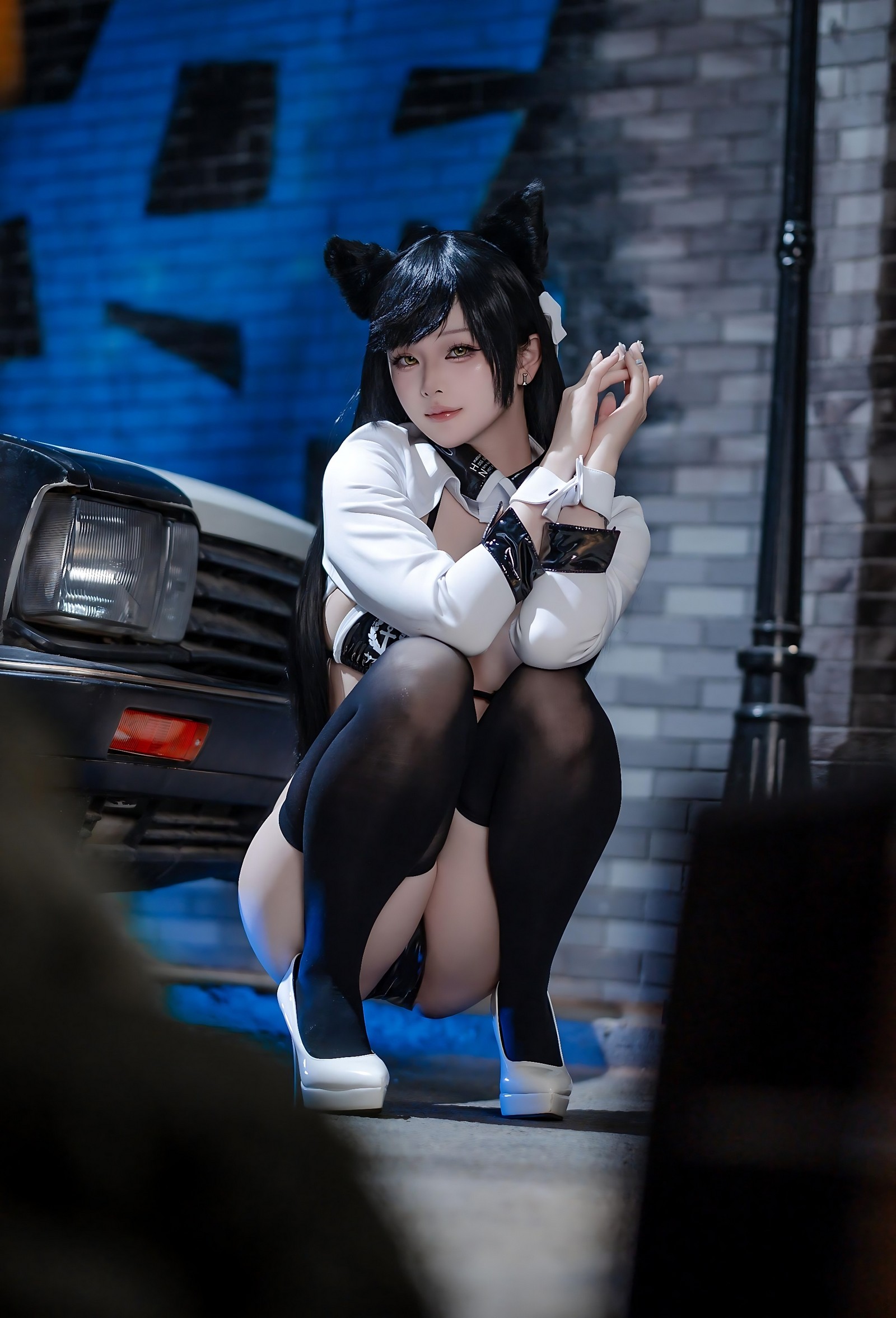 屿鱼 Yuyu 碧蓝航线 爱宕 赛车服 Cosplay 写真图集（114P｜142MB）插图1