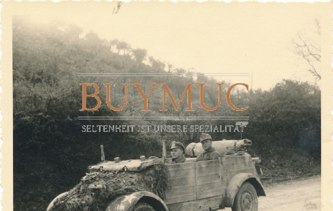 Foto WK 2,1944,Panzersturmgesch.,Abt.115,Offizier,Soldat,Geländew.,Italien