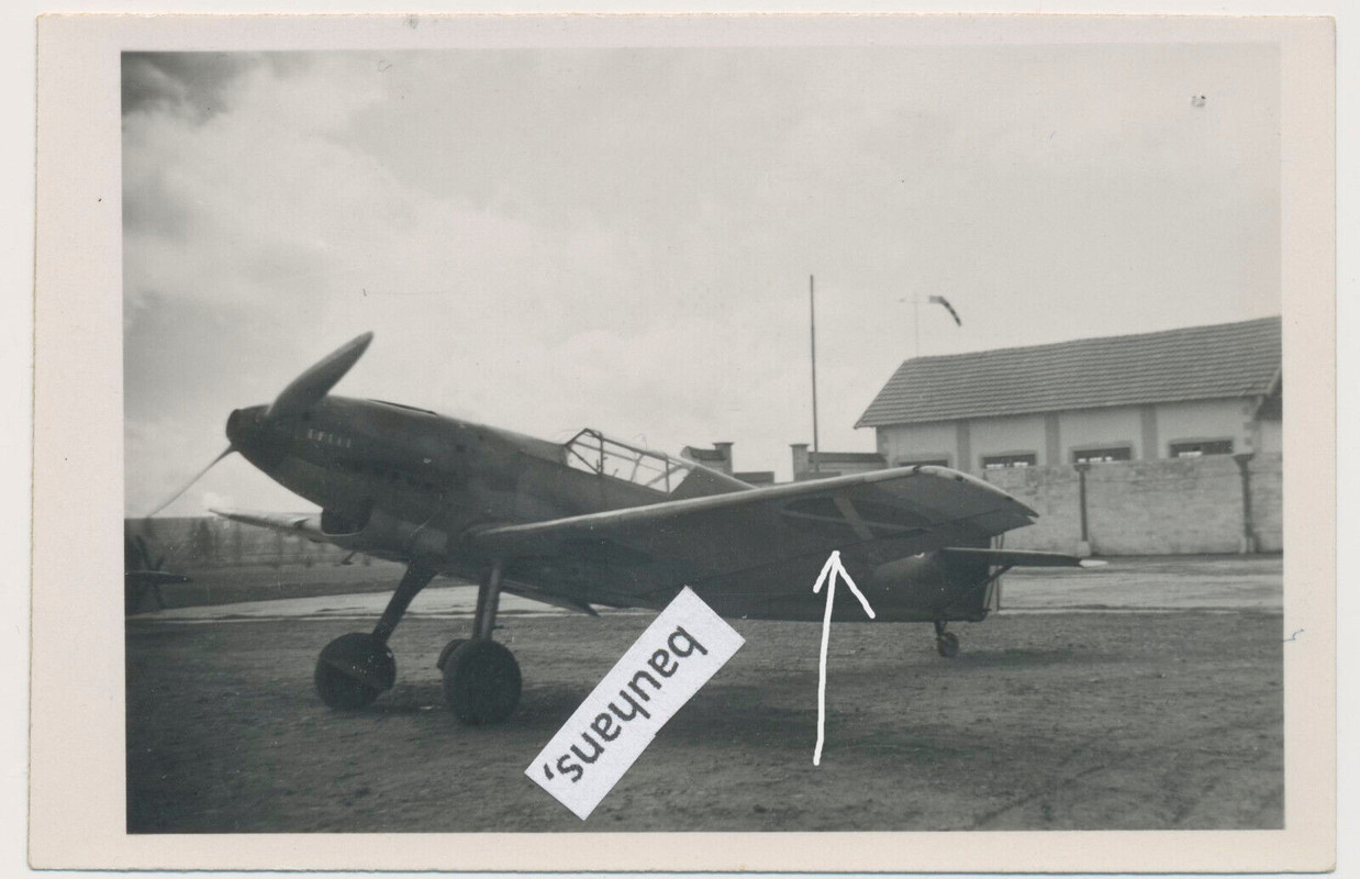 Foto Legion Condor S-88, aus Nachlass , Flugzeug Bf 109,Kennung (1024a)