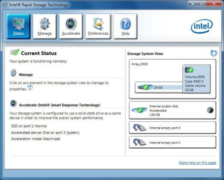 Intel Rapid Storage Technology (RST) 18.0.1.1138