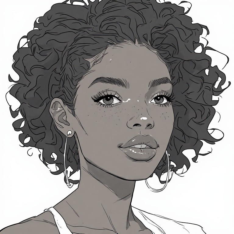 GTA-s-ebony-girl-Line-drawing-(3)
