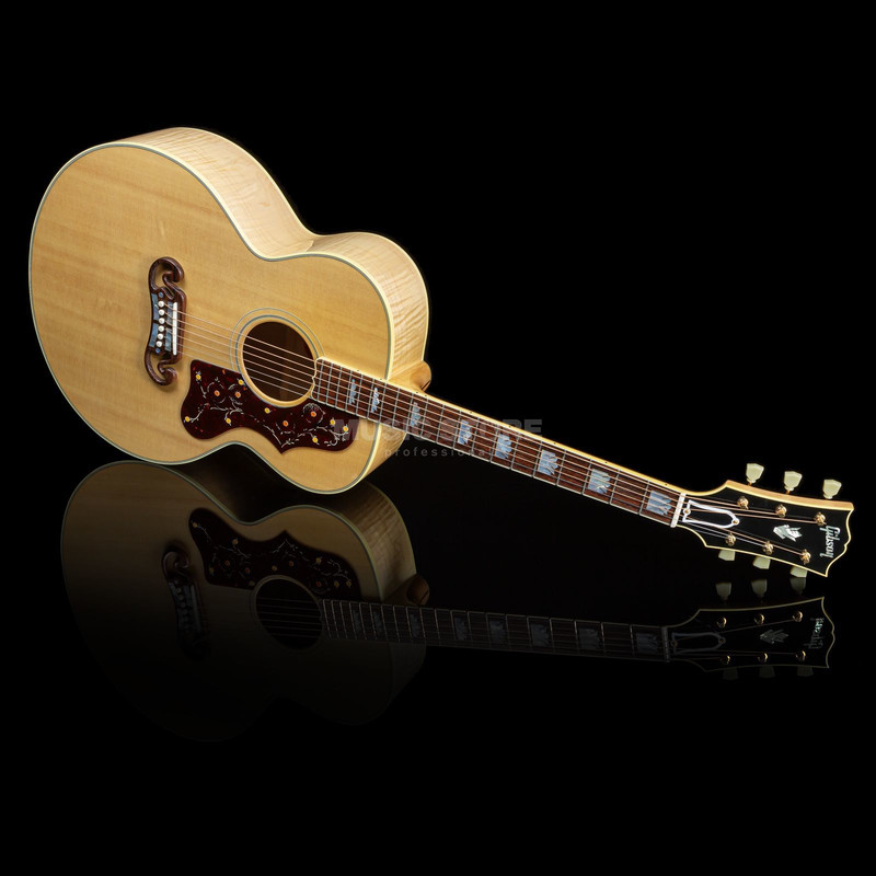gibson j200 antique natural guitare avec corps et du materiel d or c8533