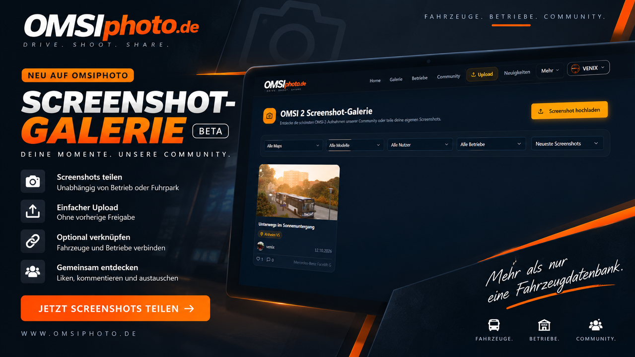 Neu auf OMSIphoto: Die Screenshot-Galerie ist da!