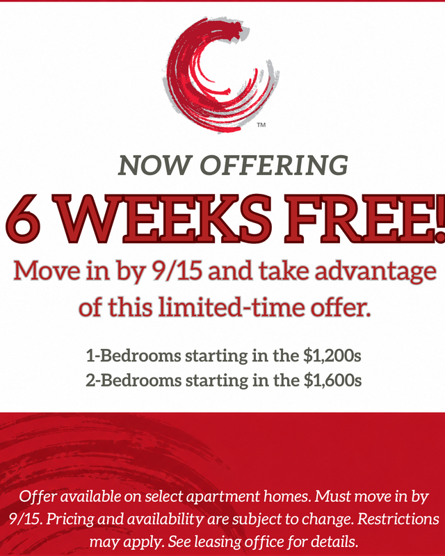 Reduced rates and some of our best deals yet at Century Cedar Hill