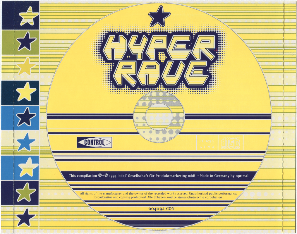 27/10/2023 - Hyper Rave (CD, Compilation)(Control – 0041192CON)  1994 VA-Hyper-Rave-Cover-Back-1