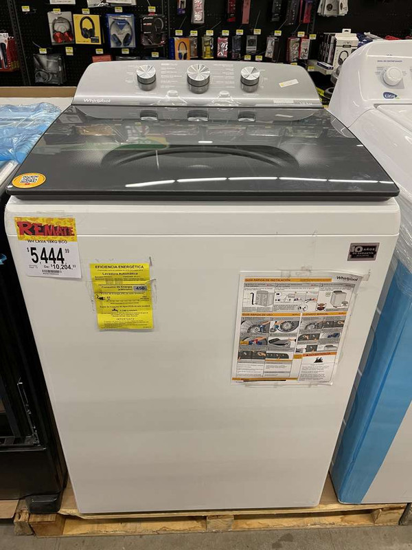 Lavadora Whirlpool expert system 18kg en Bodega Aurrerá avenida de la Luz Querétaro 
