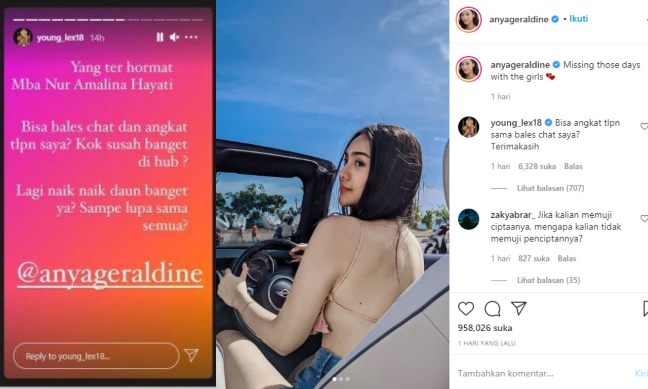 Young Lex sindir Anya Geraldine yang sulit dihubungi