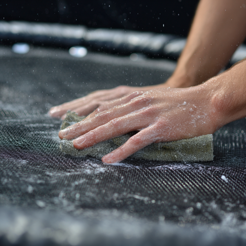 уход за батутом