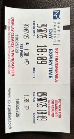 PIC 4 PARKING RECEIPT