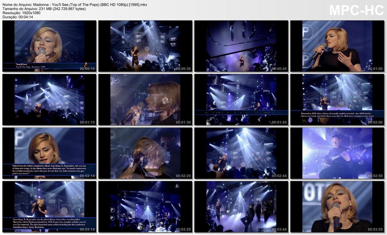 Madonna - You'll See (Top of The Pops) (BBC HD 1080p) [1995]