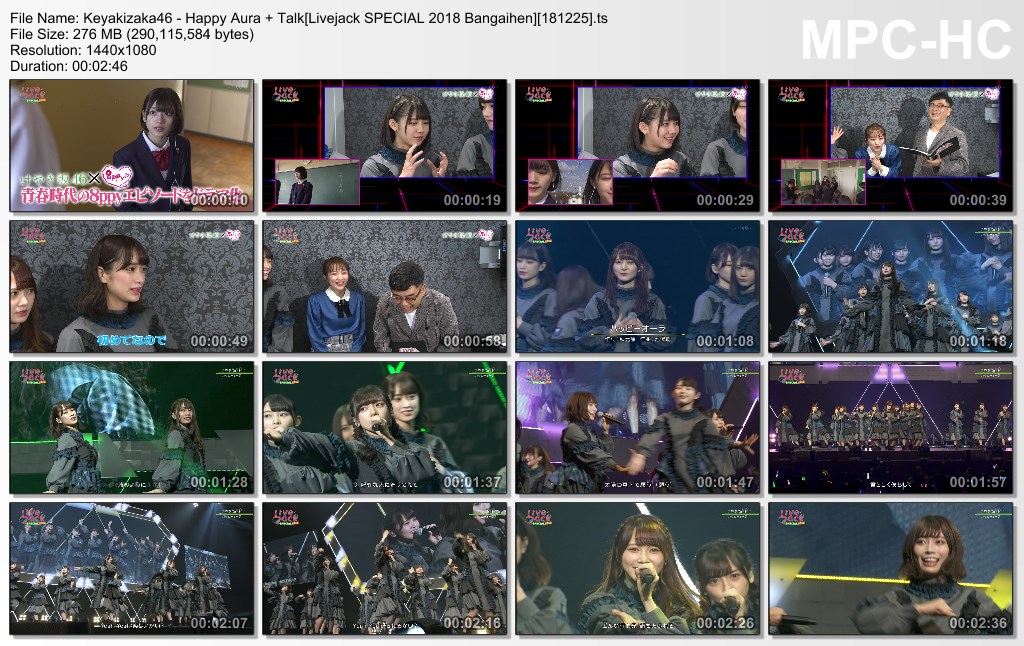Keyakizaka46 - Happy Aura   Talk[Livejack SPECIAL 2018 Bangaihen