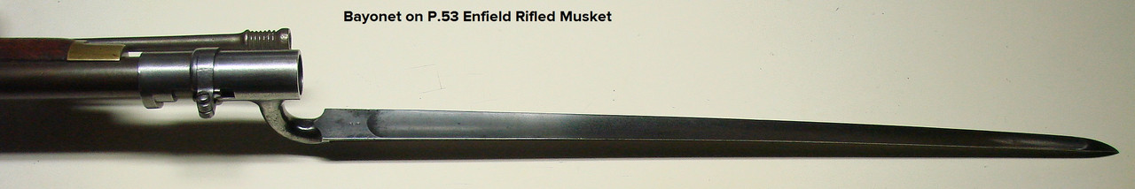 Bayonet on P53 Rifled Musket