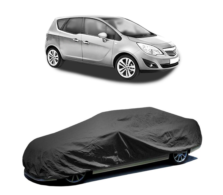 Husa tip prelata auto pentru OPEL MERIVA B MPV (S10) 2010 - 2017,culoare negru, material textil impermeabil, rezistanta la intemperii praf UV, CARPASSION Husa Protectie