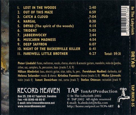 In The Labyrinth - Dryad (2002) Lossless In The Labyrinth - Dryad (2002) Lossless