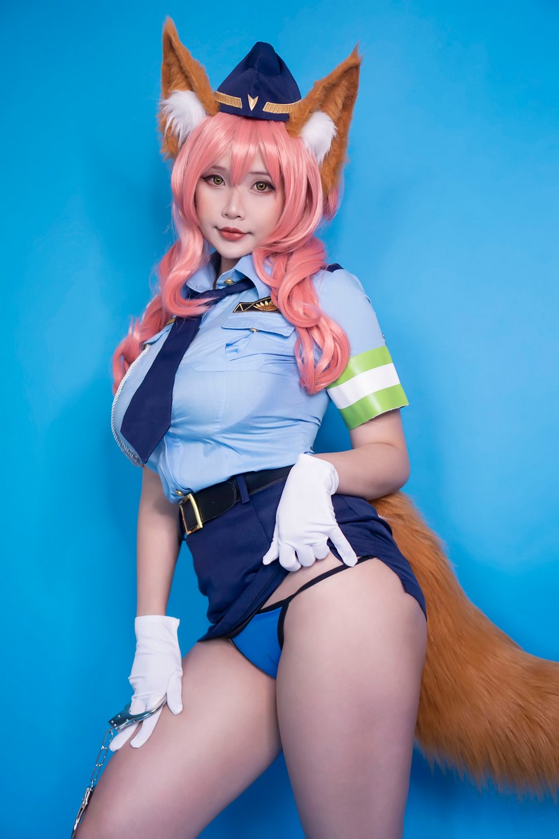 Hana Bunny 玉藻前警察 Cosplay写真｜Fate Tamamo Police 高清图片合集[10P-45.9M]插图3