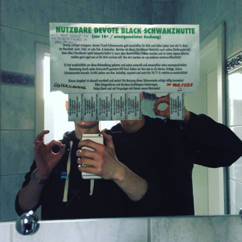 schwanznutte simon blackmail aushang klo 8