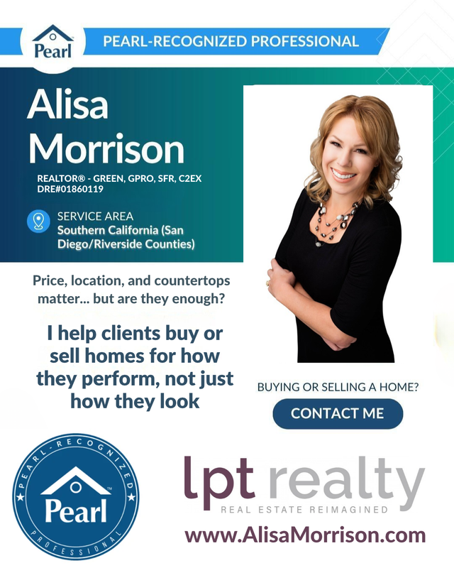 Alisa Morrison, Pearl-Recognized Professional and REALTOR with LPT Realty, serving Temecula and San Diego County