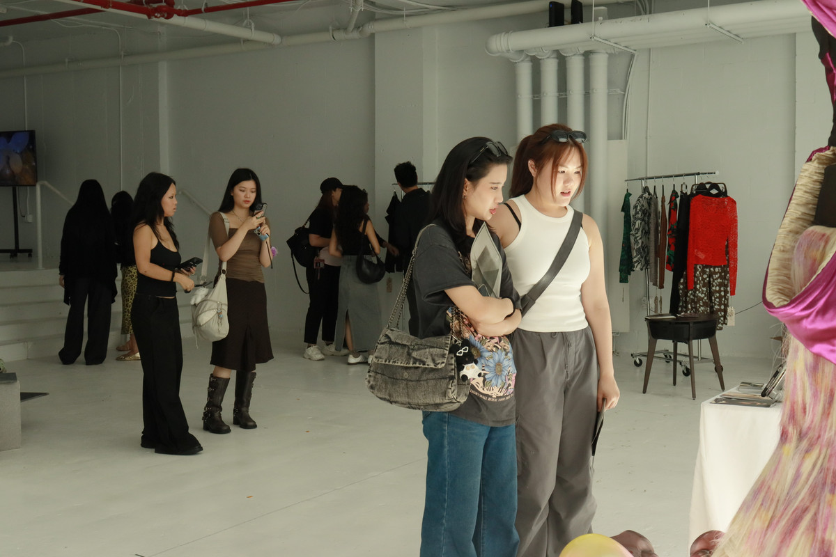 The gathering at the showroom