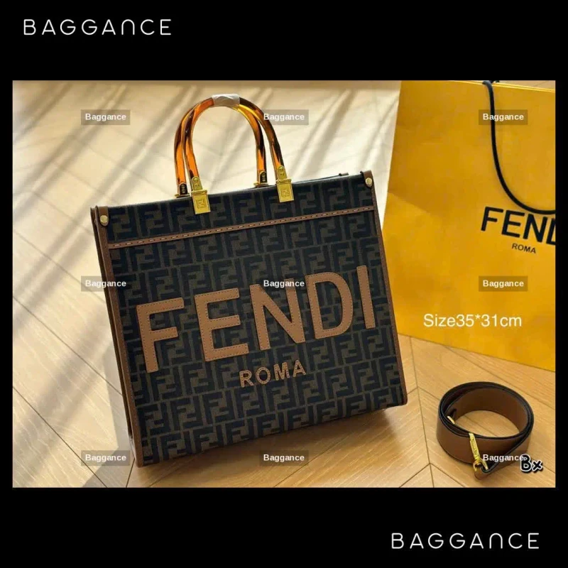Fendi Sunshine Tote Bag Color Palette Full Box Size 35cm - EVFDFW-010