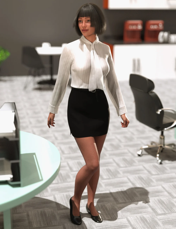 dForce Elegant Office Outfit for Genesis 9