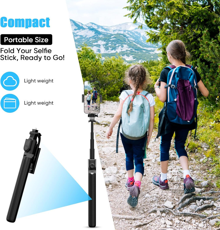 Portable 71 Inch Phone Tripod Stand