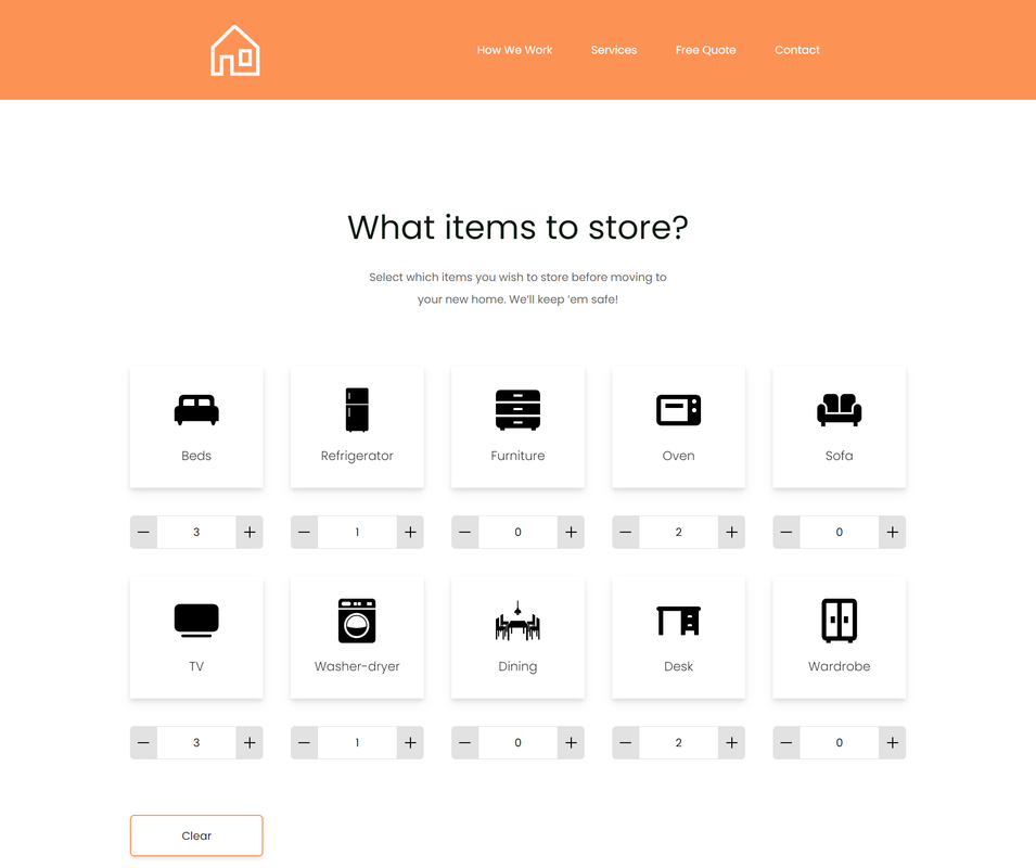 Moving Calculator Screenshot - Part 1