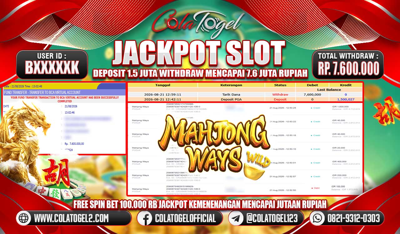 JACKPOT SLOT GACORR!!