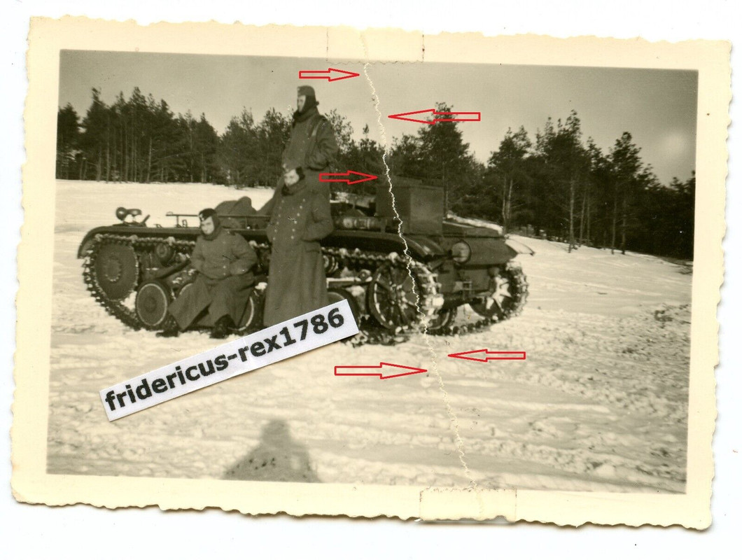 S48 Foto Panzer PzKpfw TrÜbPl Fahrschulpanzer Ausbildung mit WH 2 Pz. Abt. DR