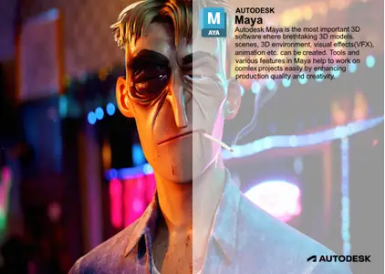 Autodesk Maya 2025.1 with Updated Extensions (Windows/Mac)
