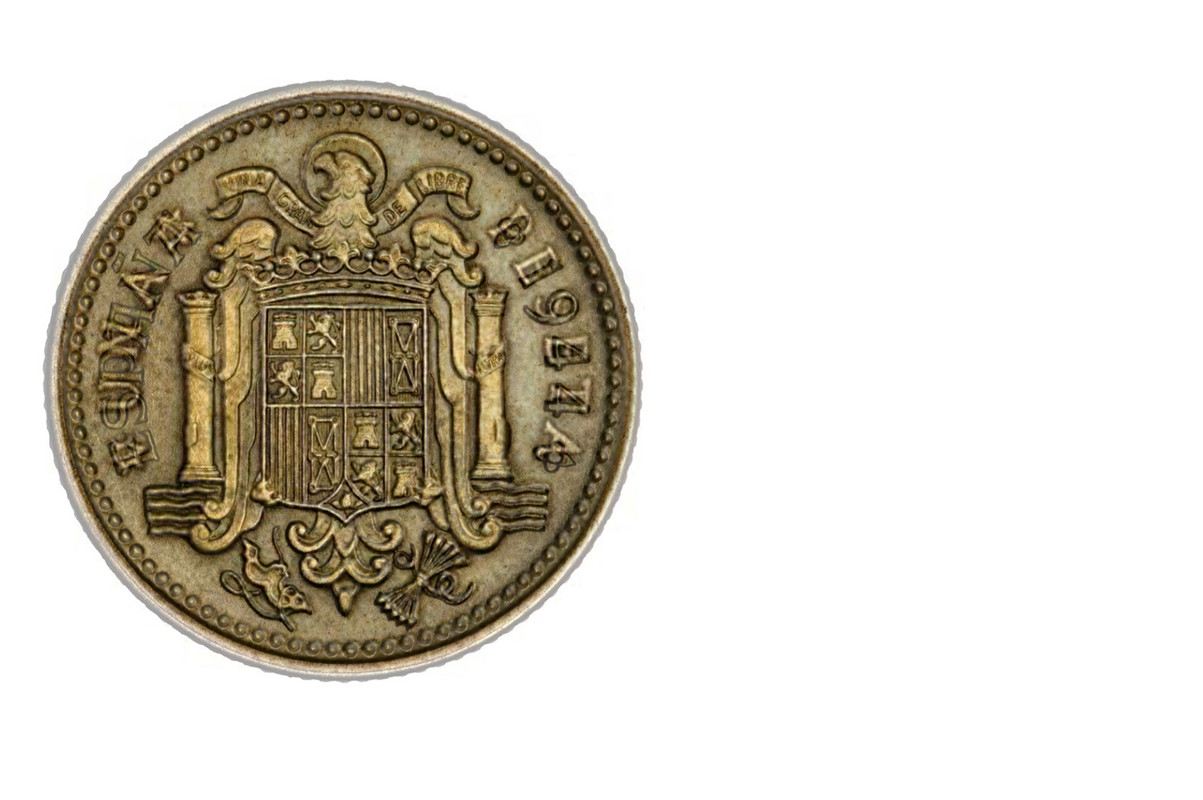 1 Peseta 1946 (*19-48). Estado español 1944-vs-1946